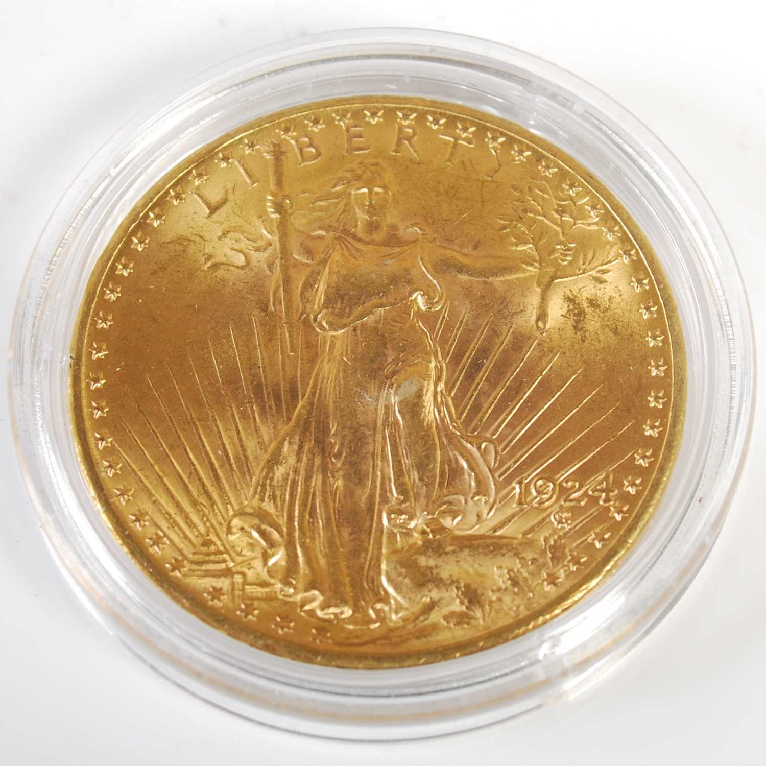 Lot 222 - A United States of America 1924 gold twenty...