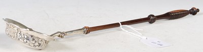 Lot 195 - An Edinburgh silver toddy ladle with...