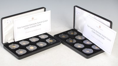 Lot 234 - Two cased Jubilee Mint limited edition solid...