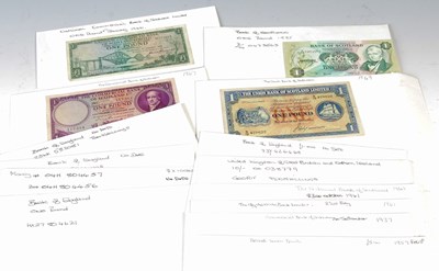 Lot 236 - A collection of assorted banknotes to include...