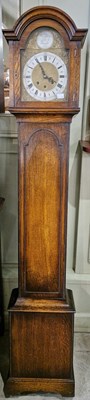 Lot 739 - An early 20th century oak-cased grandmother...