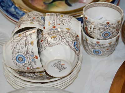 Lot 300 - Six cups and saucers by Copeland Spode, in the...