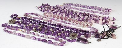 Lot 359D - A quantity of amethyst bead necklaces.