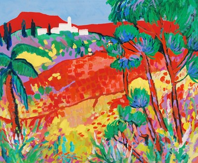 Lot 273 - John Michael Saville (1922-2010) Luberon Hills,...