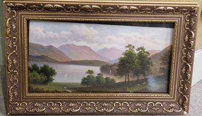 Lot 646 - James Walkden (20th century) Windermere Oil on...