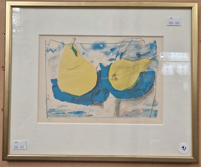 Lot 647 - Chloe Cheese (b. 1952) Pears Limited edition...