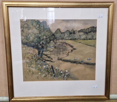 Lot 649 - T. Shearer (20th century) Landscape with River...