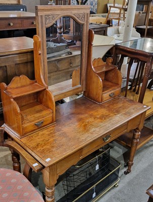 Lot 833 - A late 19th century mirror-back dressing table...