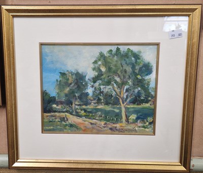 Lot 667 - June H Smith Summer landscape with tall trees...