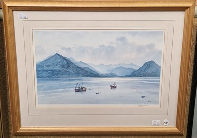 Lot 669 - Jan Fisher (20th Century) The Cuillins from...