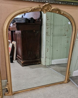 Lot 687 - A reproduction Victorian style gilt framed...