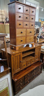 Lot 862 - A late 19th century mahogany multi-drawer...