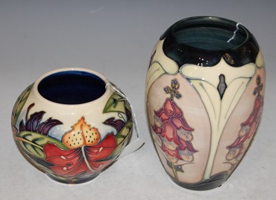 Lot 202 - Two Moorcroft pottery vases, the larger...