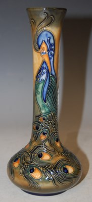 Lot 203 - A Moorcroft pottery bottle vase decorated by...