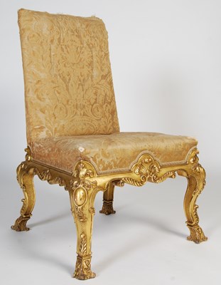 Lot 82 - A late 19th/early 20th century giltwood side...