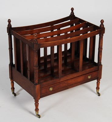 Lot 74 - A 19th century mahogany canterbury, with four...