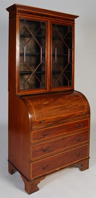 Lot 10 - An Edwardian mahogany and satinwood banded...