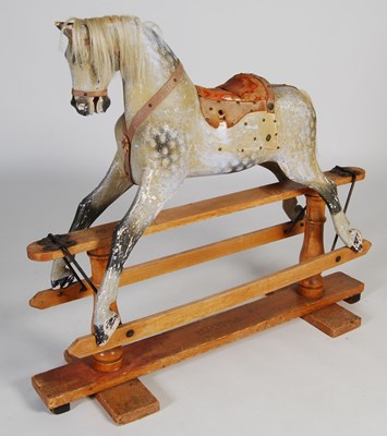 Lot 5 - A late 19th/early 20th century rocking horse,...