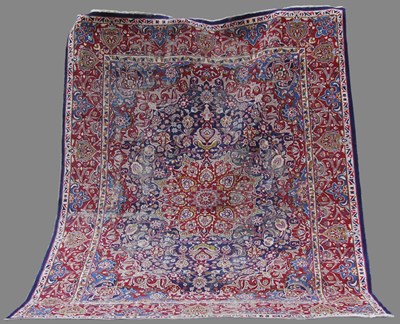 Lot 142 - A Persian rug, 20th century, the rectangular...