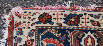 Lot 143 - A Persian rug, 20th century, the abrash...