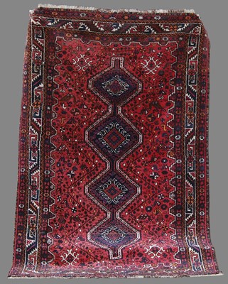 Lot 136 - A Persian rug, 20th century, the rectangular...