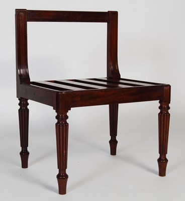 Lot 102 - A 19th century mahogany luggage stand, in the...