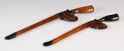 Lot 158 - Two similar antique Kris, probably Indonesian,...