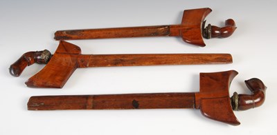 Lot 159 - Three similar antique Kris, probably...