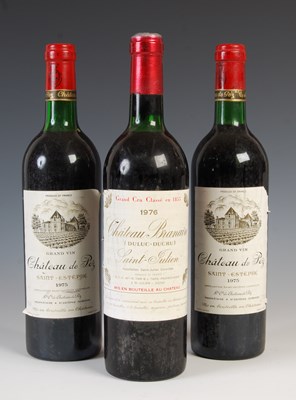 Lot 209 - Three bottles of vintage claret, comprising;...