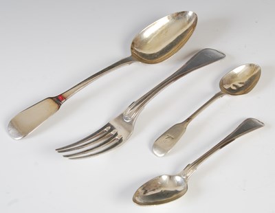 Lot 376 - A large collection of assorted silver flatware,...