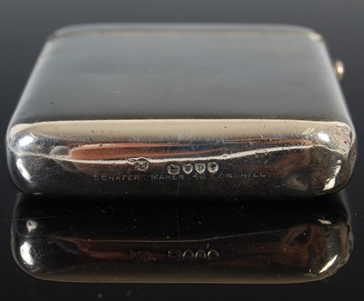 Lot 319 - An unusual Victorian silver cigarette case,...