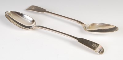 Lot 334 - A pair of Victorian silver serving spoons,...