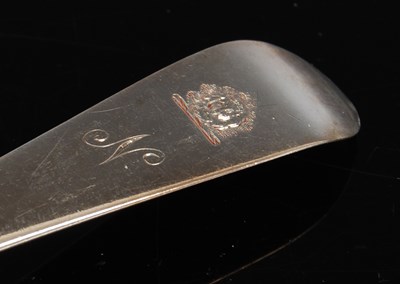 Lot 348 - A set of ten Victorian silver teaspoons,...