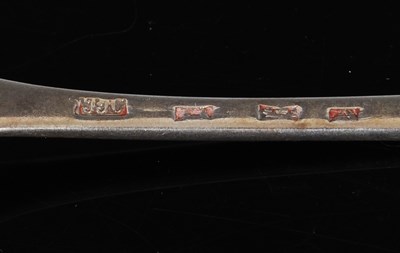 Lot 348 - A set of ten Victorian silver teaspoons,...