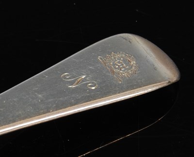 Lot 348 - A set of ten Victorian silver teaspoons,...