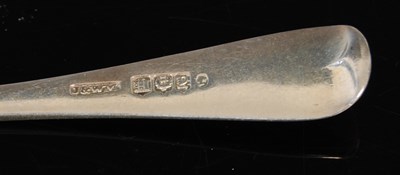 Lot 348 - A set of ten Victorian silver teaspoons,...