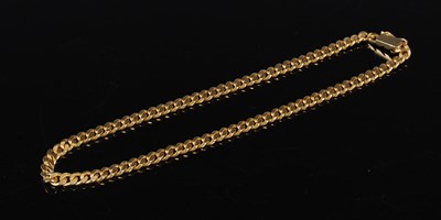 Lot 458 - A high carat yellow metal necklace, Egyptian...