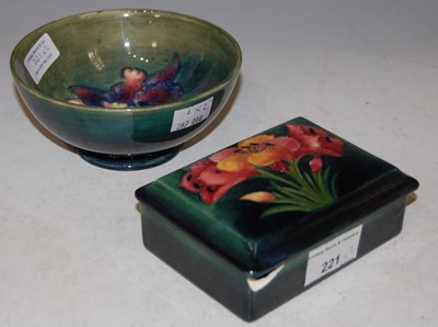 Lot 221 - Two pieces of Moorcroft pottery to include a...