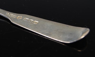 Lot 308 - A set of five Victorian silver teaspoons,...