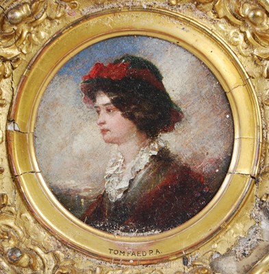 Lot 278 - Thomas Faed RA HRSA (1826-1900) Portrait of a...