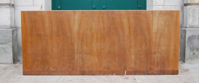 Lot 83 - An early 20th century Art Deco walnut settle,...