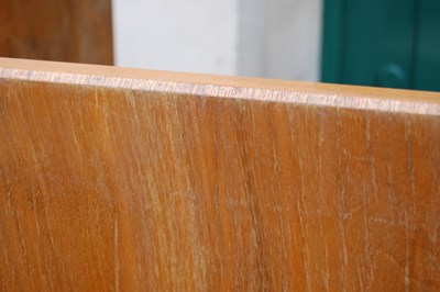 Lot 83 - An early 20th century Art Deco walnut settle,...