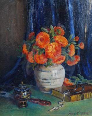 Lot 657 - Hope K. Ritchie (Fl. 1920- 1939) Still Life...