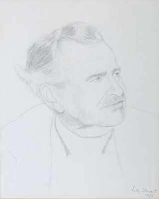 Lot 236 - Lily Stewart (20th century) Portrait sketch of...