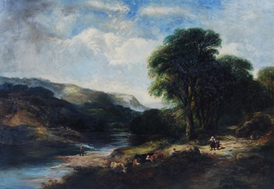 Lot 294 - Thomas Creswick RA (1811-1869) 
A Welsh Stream...