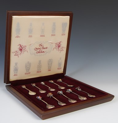 Lot 360 - A cased limited edition set of silver and...