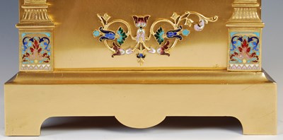 Lot 198 - A late 19th century gilt metal and champleve...