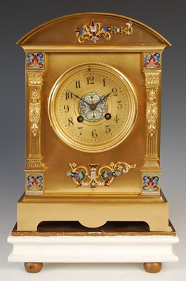 Lot 198 - A late 19th century gilt metal and champleve...