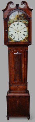 Lot 4 - A 19th century mahogany longcase clock,...