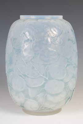 Lot 475 - Monnaie du Pape, Lalique, a clear and blue...